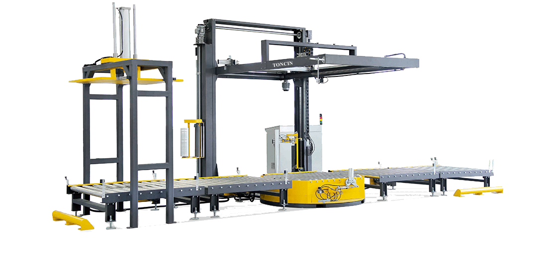 Full Automatic 5 Side Online Stretch Wrapping Machine with Sheet Function